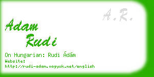 adam rudi business card